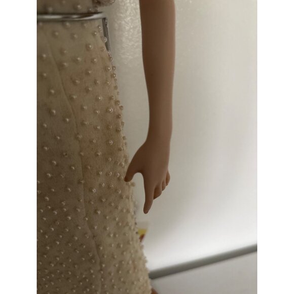 Princess Diana Porcelain Doll In Pearl Embellished Evening Gown W/ Tiara & Stand - Picture 5 of 16